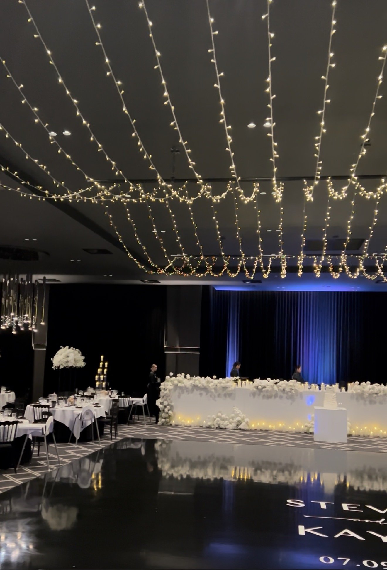 Fairy lights above dance floor Lakeside Ballroom.jpg