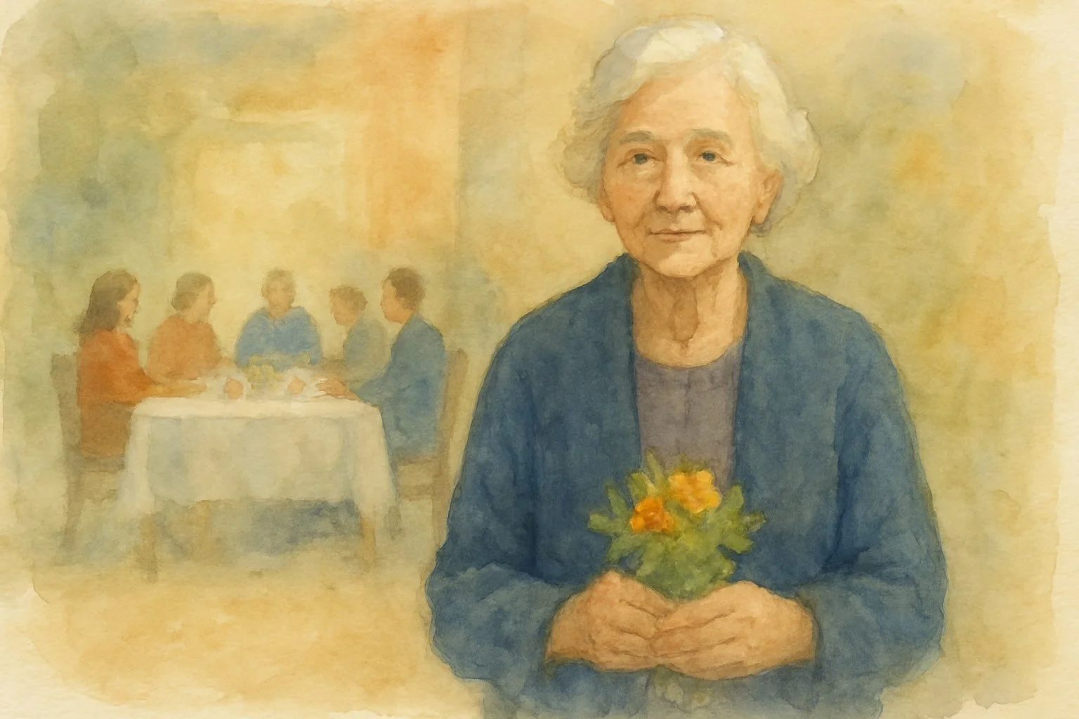 The Flowers at the Table