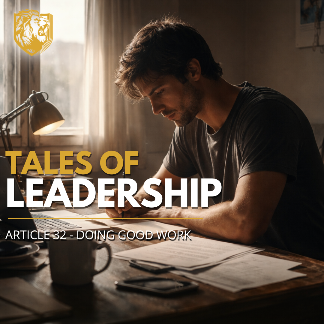 Article 32 - Doing Good Work