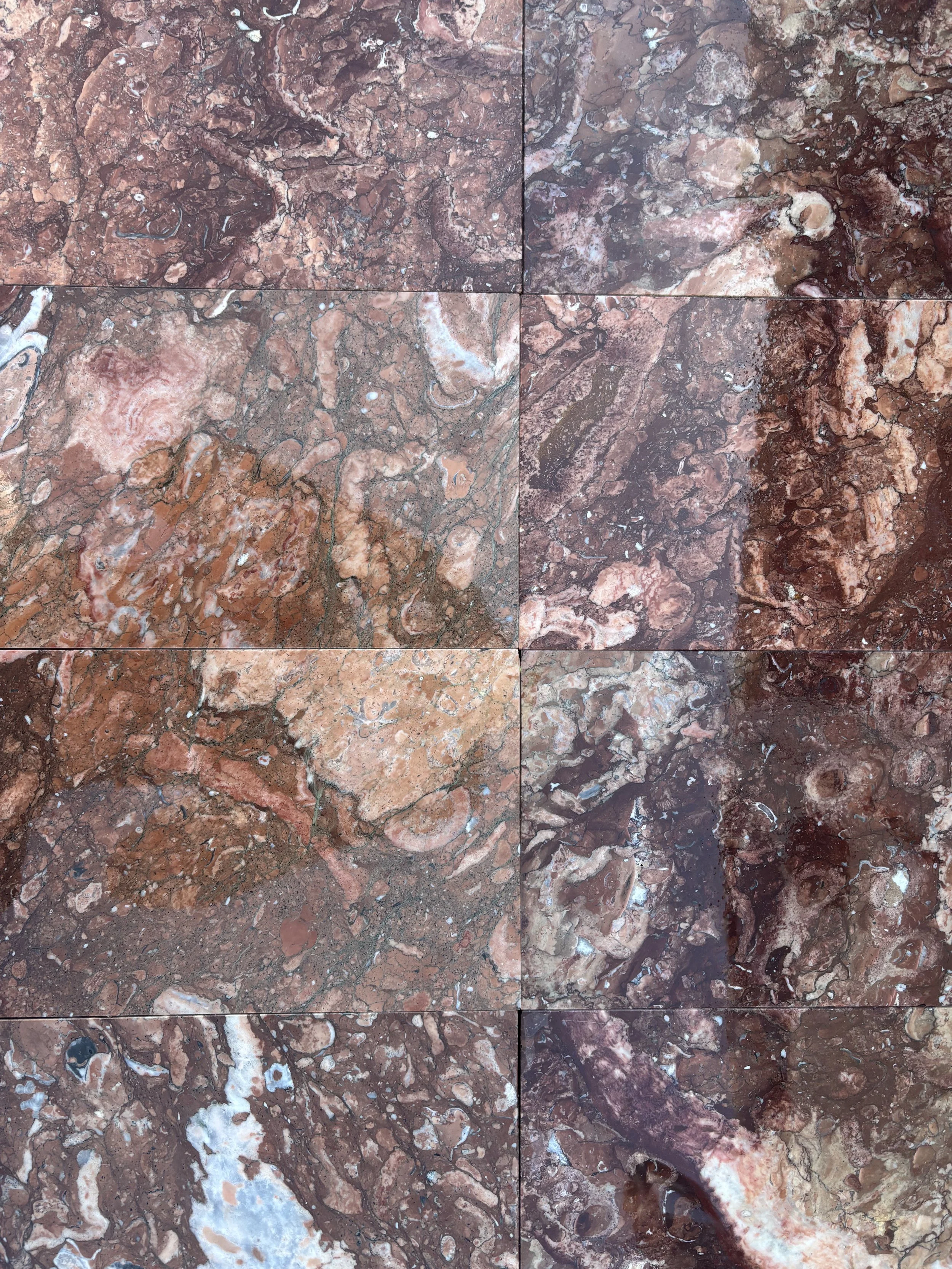 reclaimed Rojo Cehegin marble