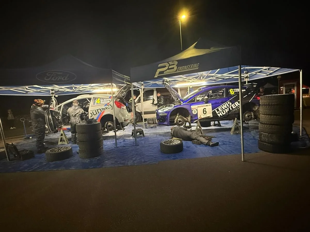 Day one ✅ at both @mullrally and @jerseyrally for all four PB Engineering crews and their @msportltd Ford Fiesta Rally2’s. Good luck tomorrow boys