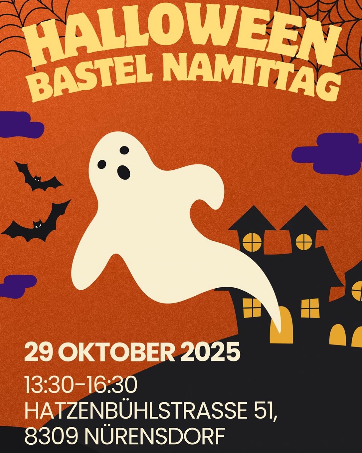 Am Mittwuch de 29.10.2025, findet im Jugi51 de Bastelnamittag statt!🥳 Ch&ouml;med doch verbii eui kreative Idee go mitgstalte!! Mer freued eus uf eu!!🥳✌️👻👻