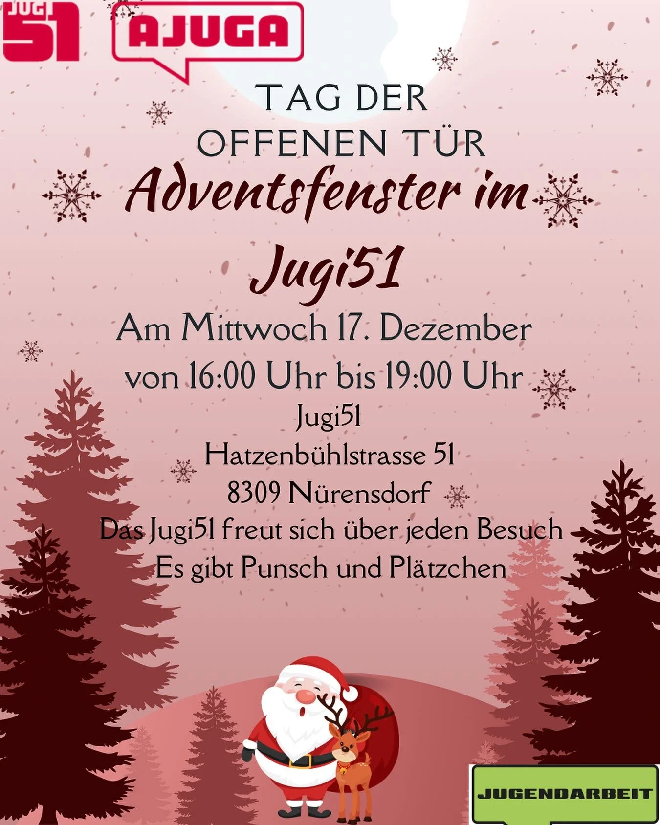 liebe alle! kommt auf einen besuch ins jugi51 vorbei🍪🎄☃️ #jugi51 #jugendarbeitn&uuml;rensdorf #juginueri #juginuerensdorf