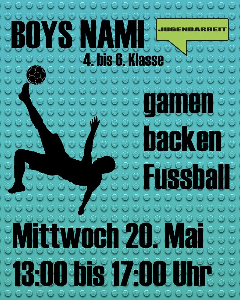 de mittwuch isch boys nami. chunsch verbi?