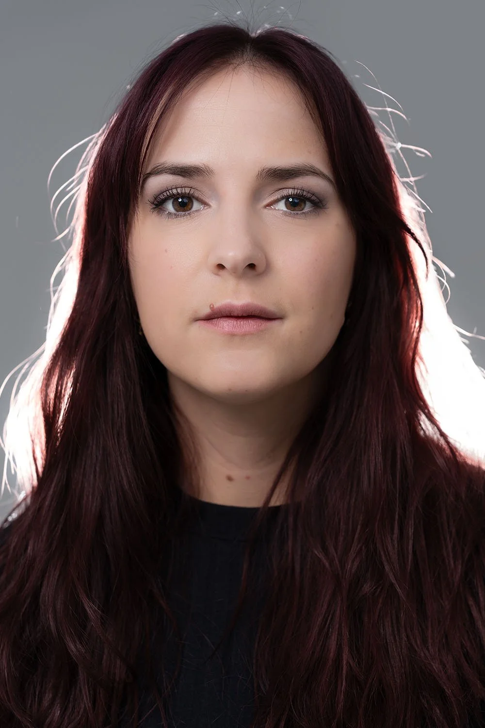 Studio Portrait Close-Up mit Denise.