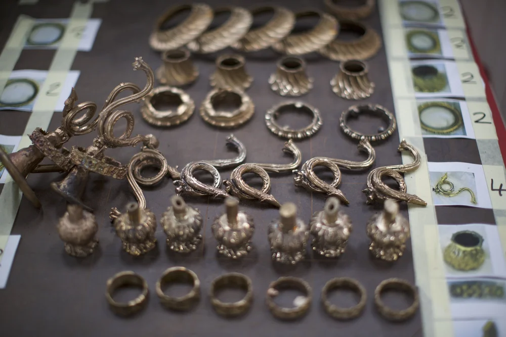 Indvidual components for a brass lantern