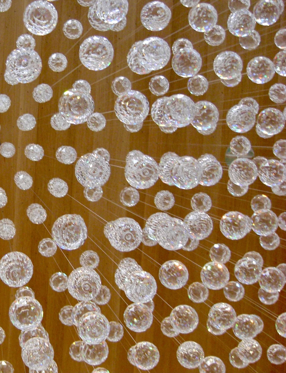 Contemporary glass chandelier 