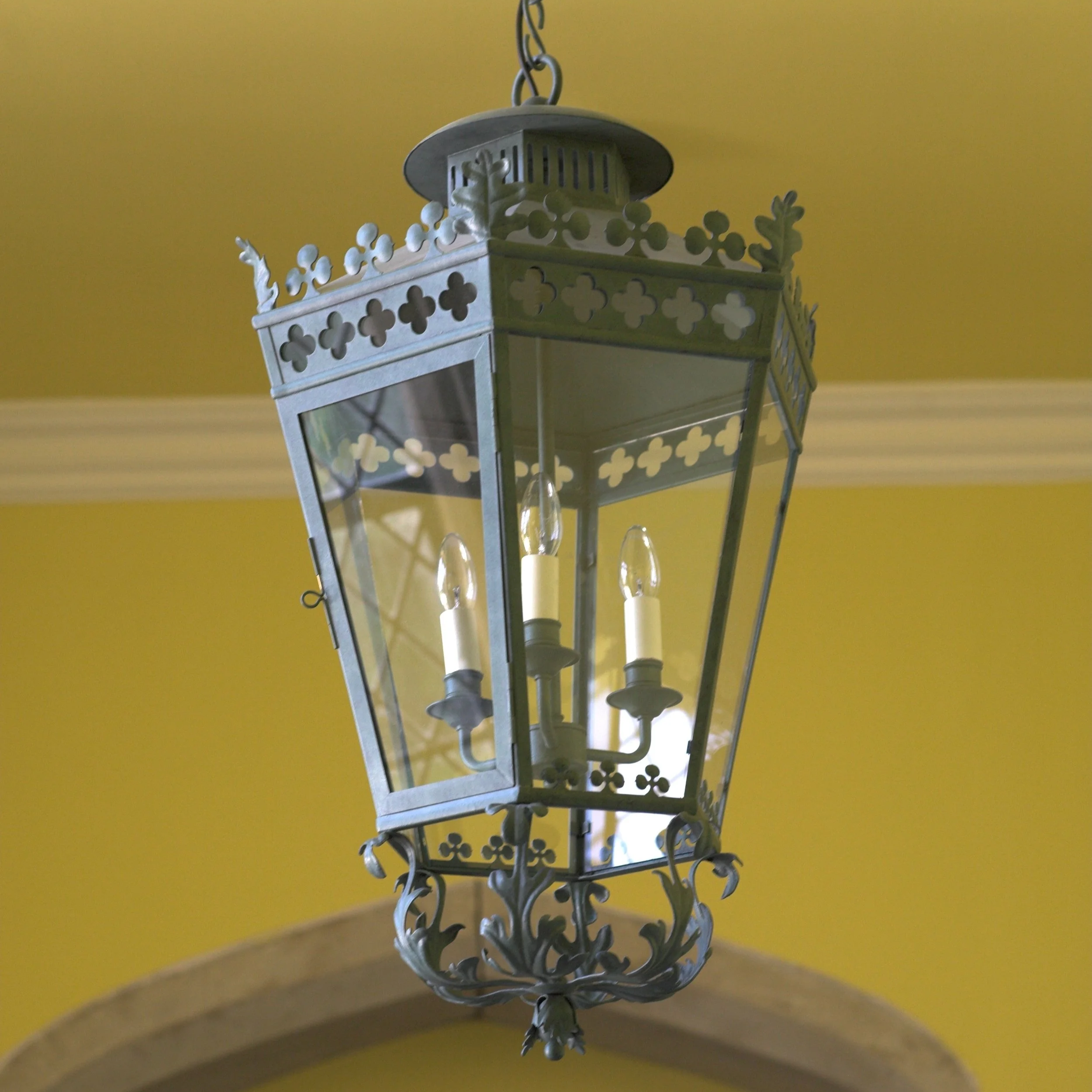 Bespoke metal ceiling lantern 