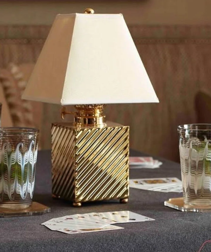 Back in 2019 we produced the prettiest little table lamps exclusively for @ninacampbellltd.  They look beautiful on the table and give a lovely light.⁠
⁠
Nina first designed these in the 60&rsquo;s for a nightclub...some of you may recognise them fro