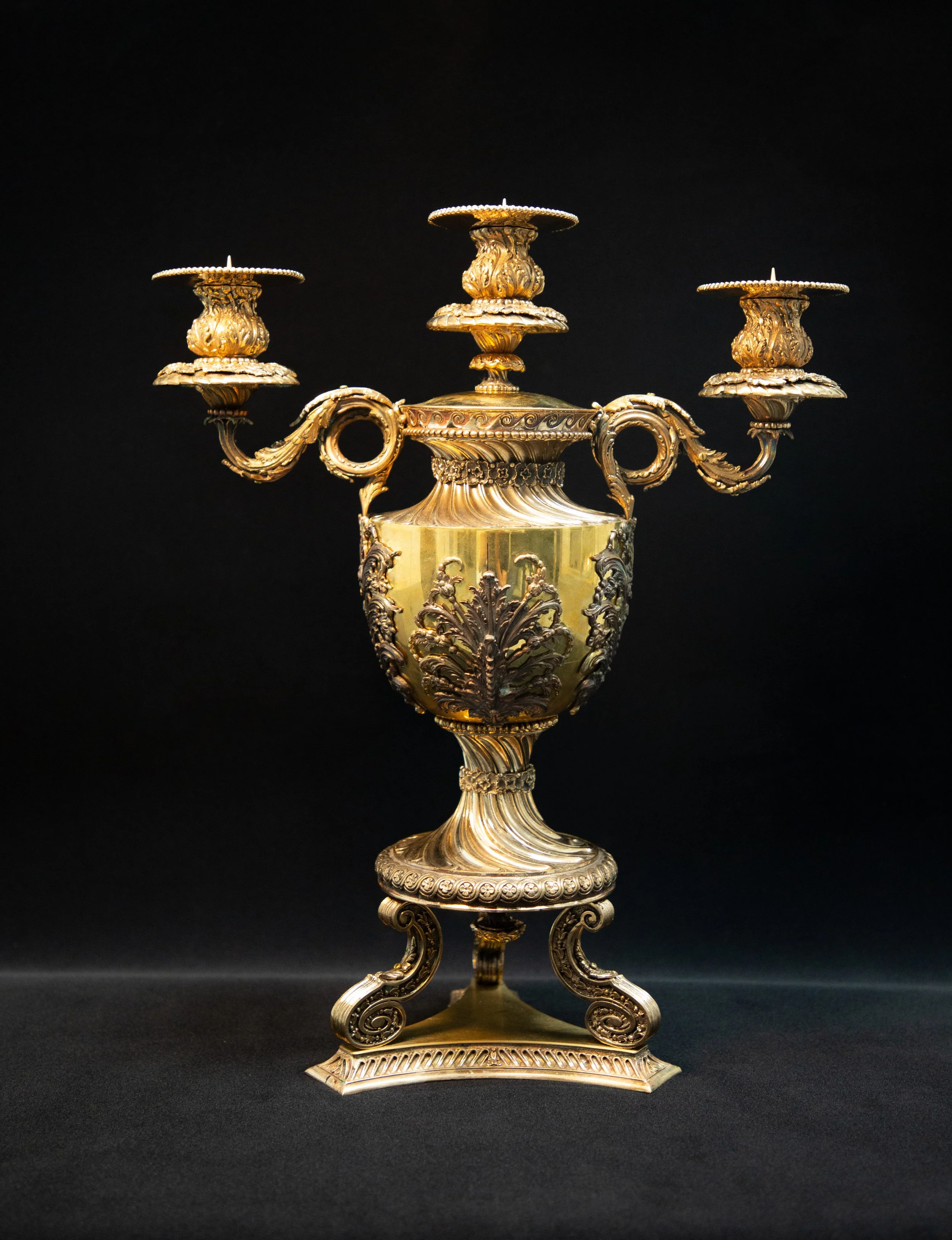 Marchmont House brass ormalu candelabra