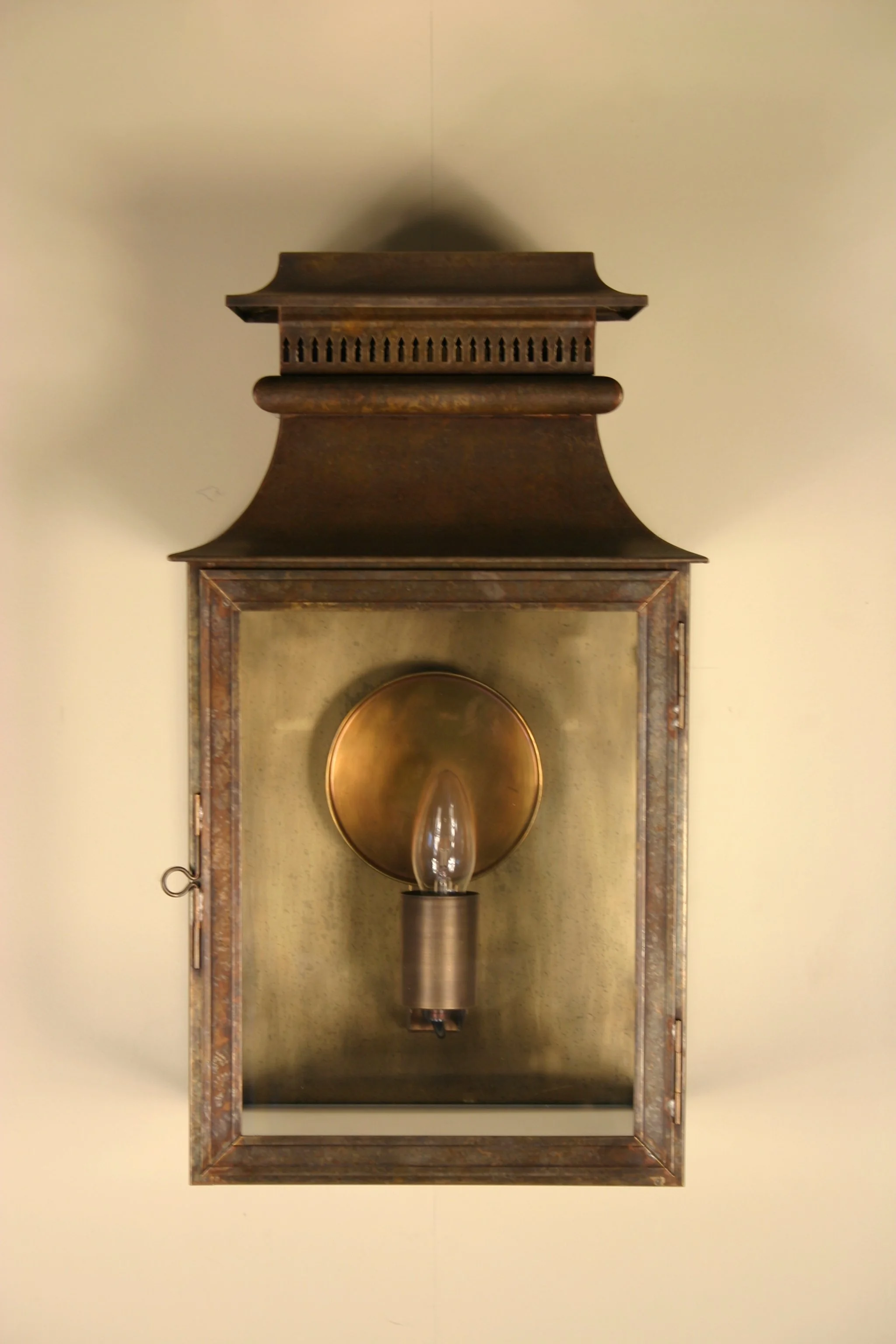 Brass wall lantern