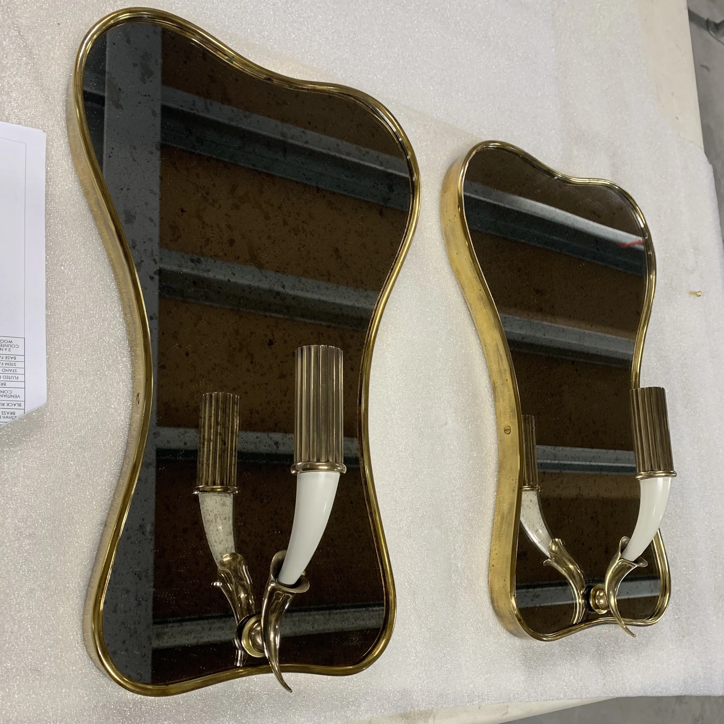 Brass Mirror sconces