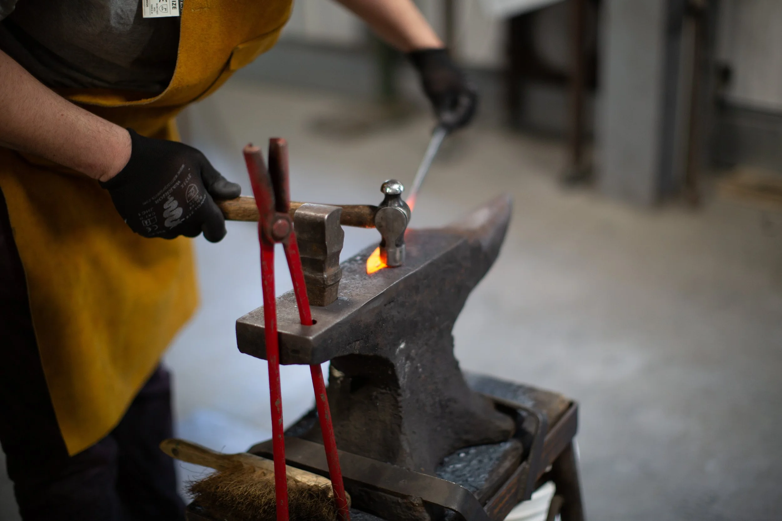 Hand forged metal
