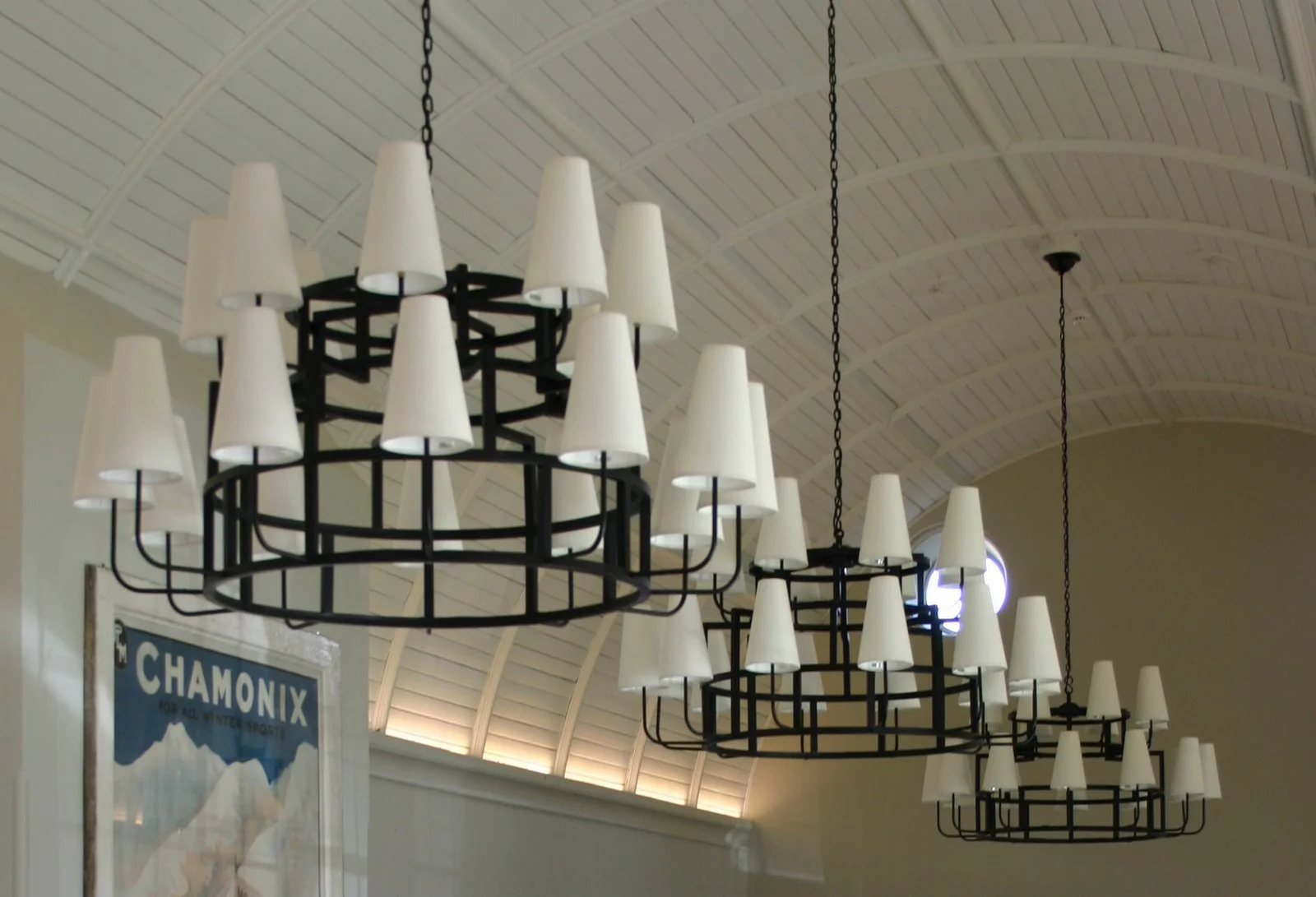 Contemporary metal chandelier