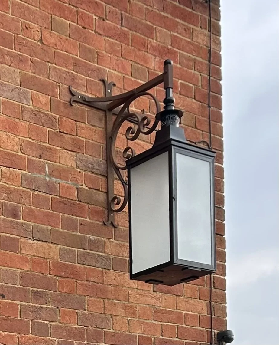 A bespoke wall lantern designed and made by our skilled team at FRD Designers &amp; Makers using brass and steel.⁠
⁠
With over 30 years specialising in luxury bespoke metalwork, we can turn our hand to almost anything.  If you have a bespoke metalwor