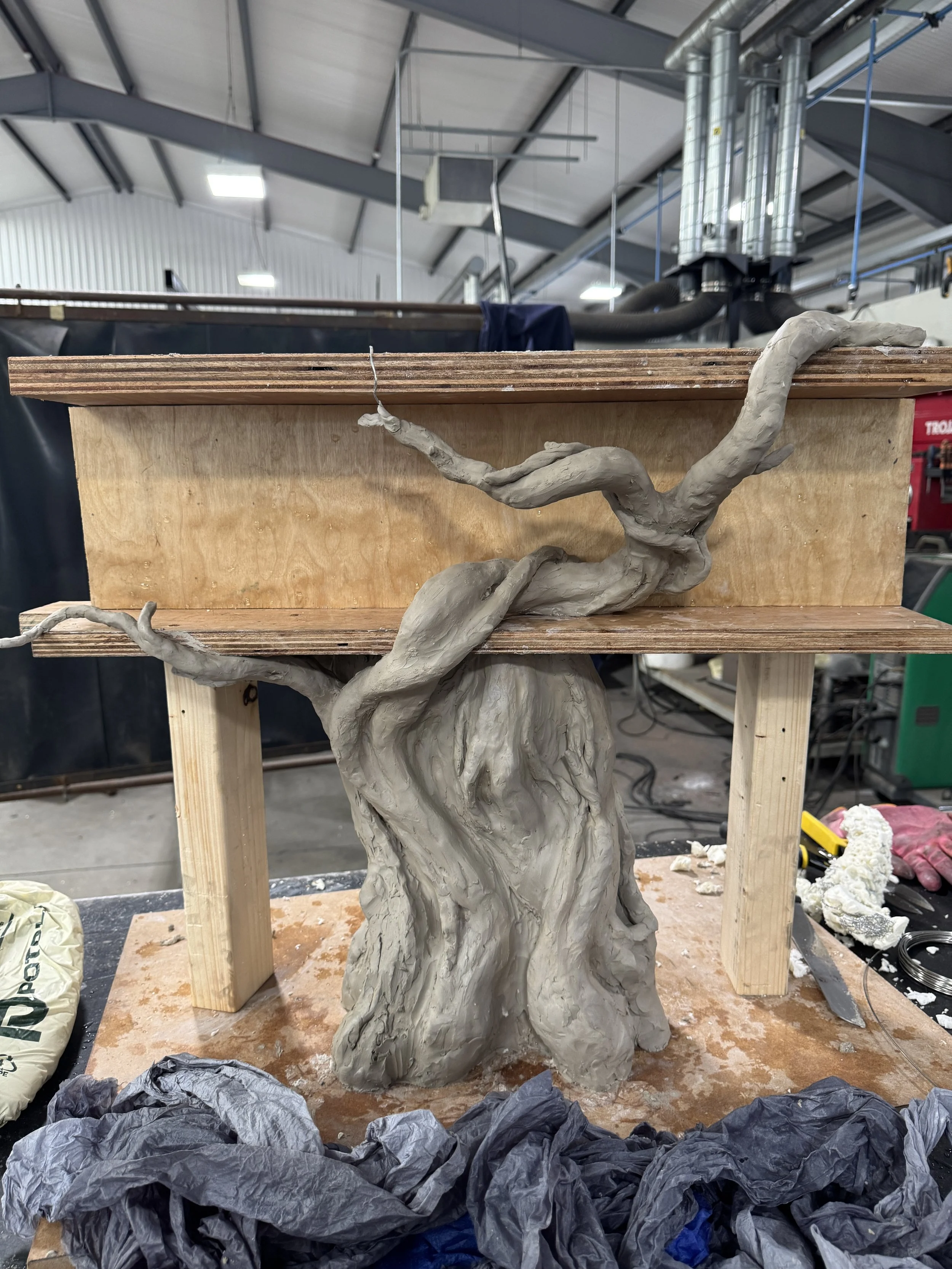 Wisteria bench - work in progress