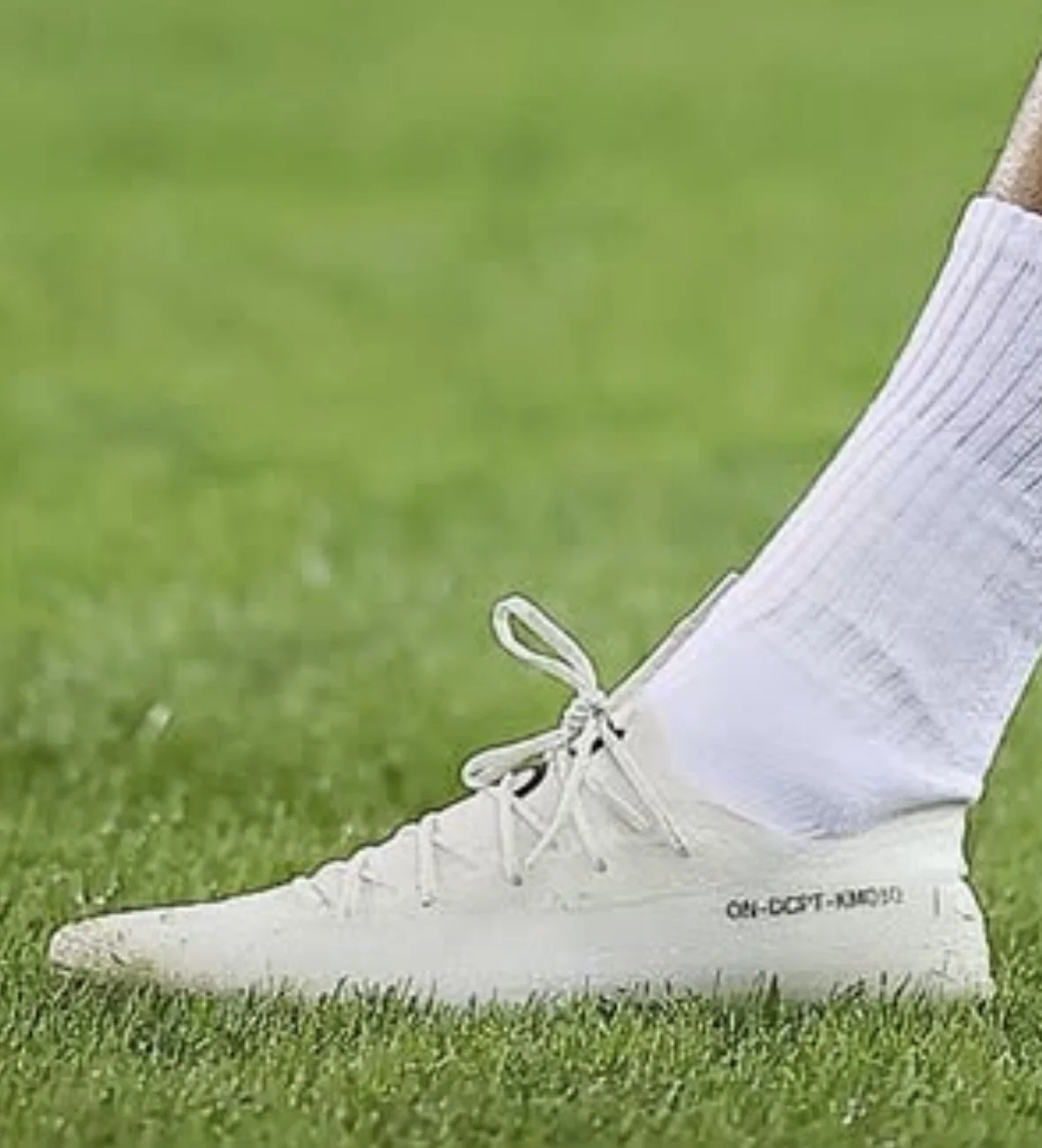 On football boot worn by Mbappe against Turkey