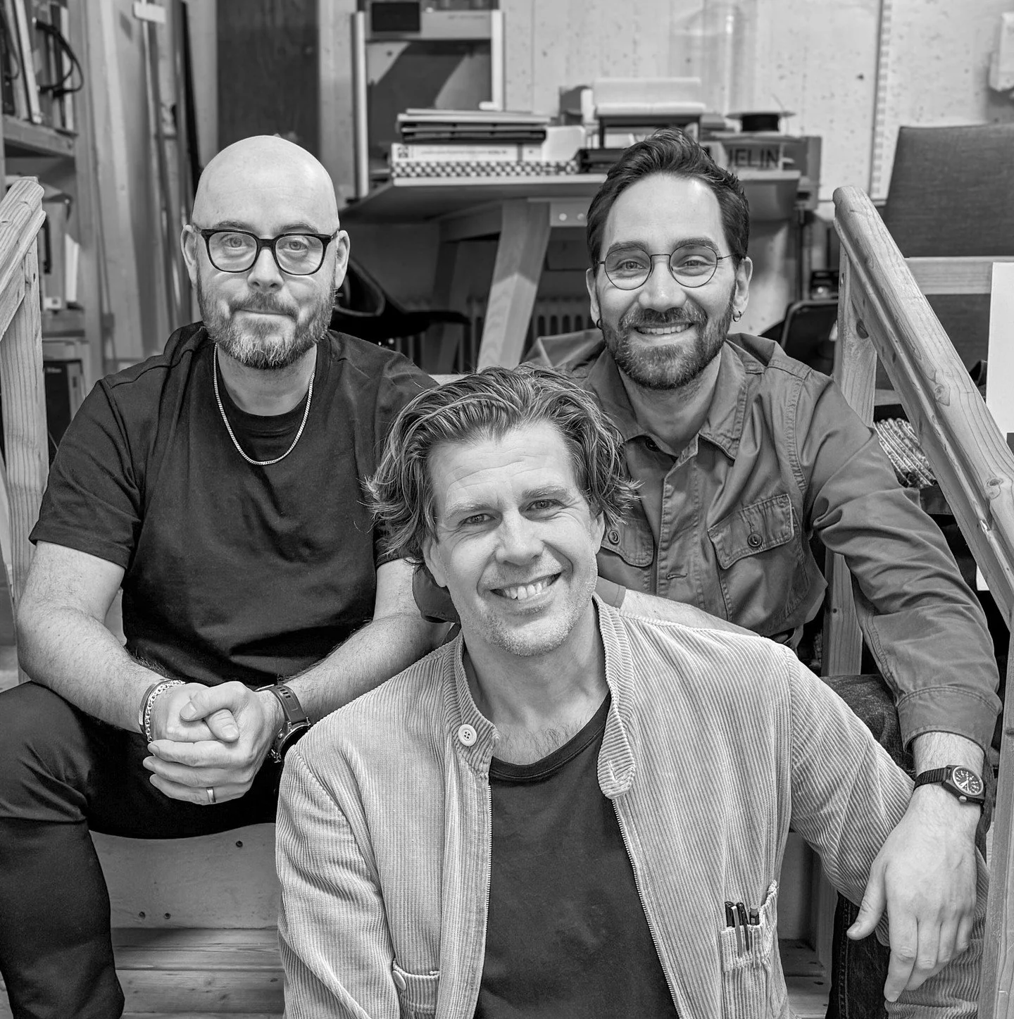 Ulf, Fredrik och Christoffer - 3 av v&aring;ra eminenta kollegor som f&ouml;rutom att jobba i inredningsprojekt &auml;ven &auml;r en b&auml;rande del av v&aring;r formgivningsstudio Spectrum Form!