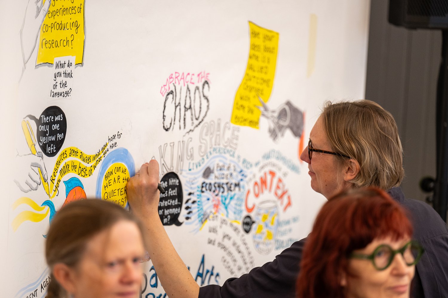 Community Knowledge Matters Gathering, Artwork by Jenny Capon - Image Credit Alexander Williamson.