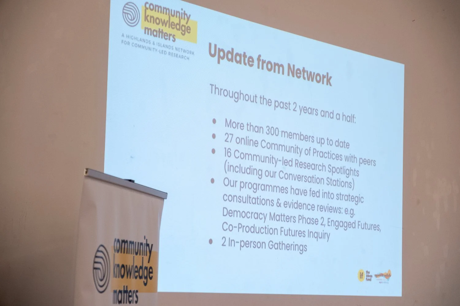 Community Knowledge Matters Gathering, Welcome and updates from the network - Image Credit Alexander Williamson.