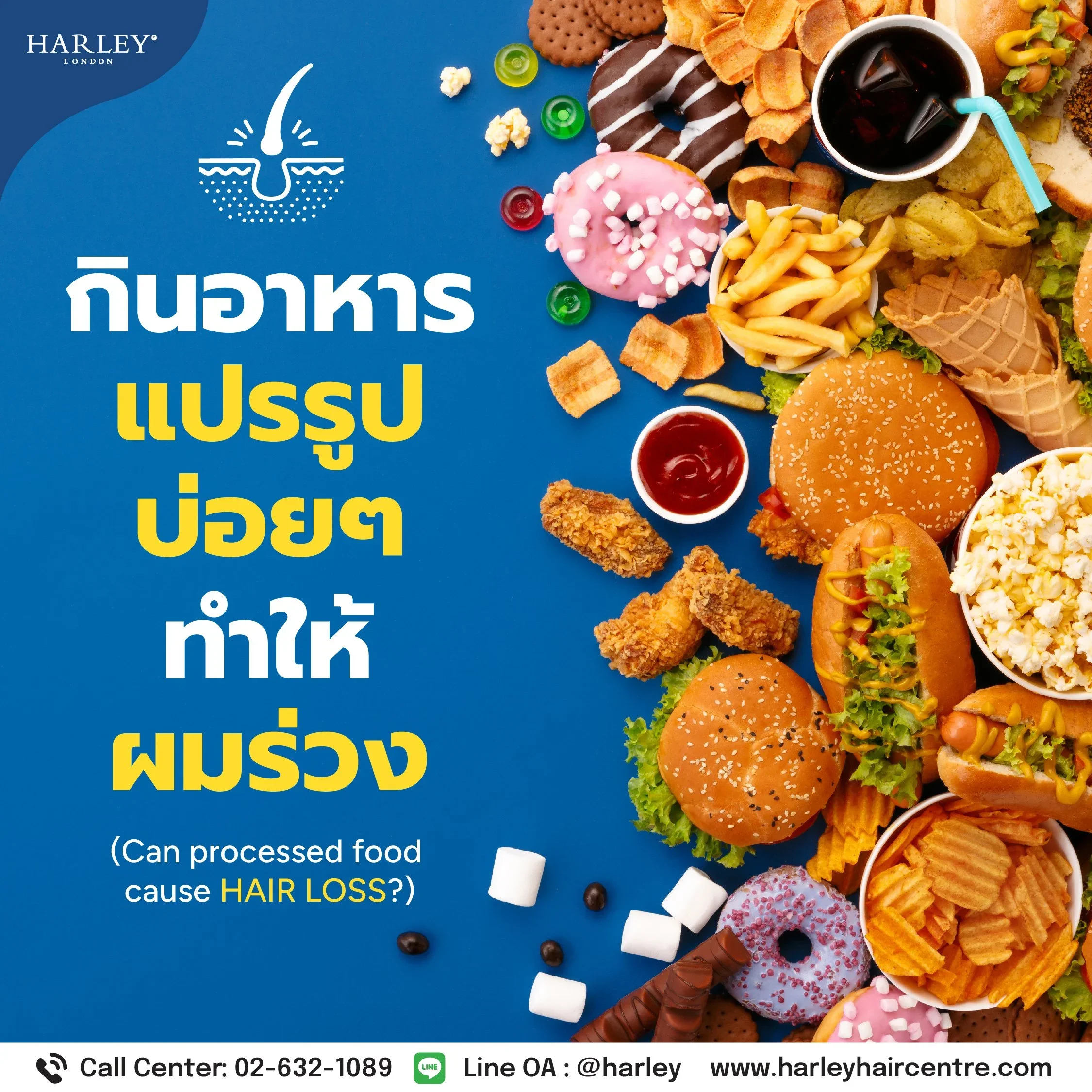 กินอาหารแปรรูปบ่อยๆ เสี่ยงผมร่วงจริงหรือ? เจาะลึกความลับที่ซ่อนอยู่ใน Ultra-processed food