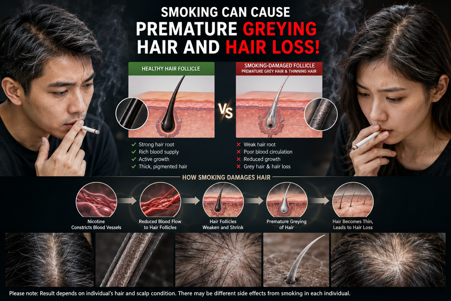 Does Smoking Cause Premature Greying and Hair Loss? The Trichological Reality
