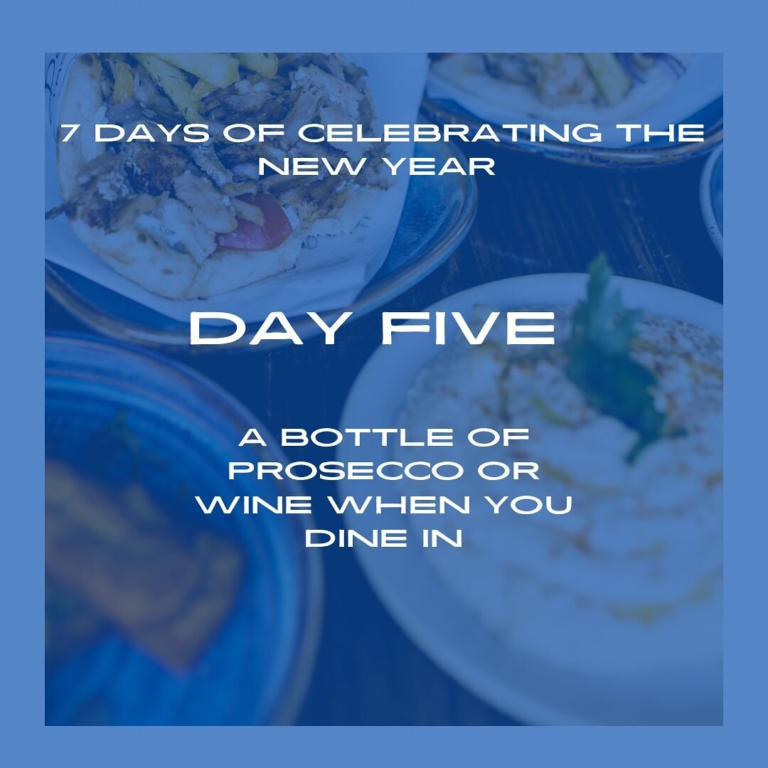 Day five!

In honour of the perfect Friday night, we are giving away a bottle of wine or Prosecco with your next meal !

To enter:

1. Ensure you're following The Greek
2. Give this post a like
3. Tag friends you'd share the prize with (more tags, mo