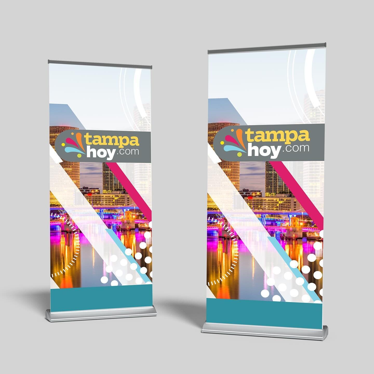 Pull banners for Hoy! It&rsquo;s all coming together for fan fest.

//Nexstar Media Group //NC8 //WFLA //Tampa Hoy //Banner Design