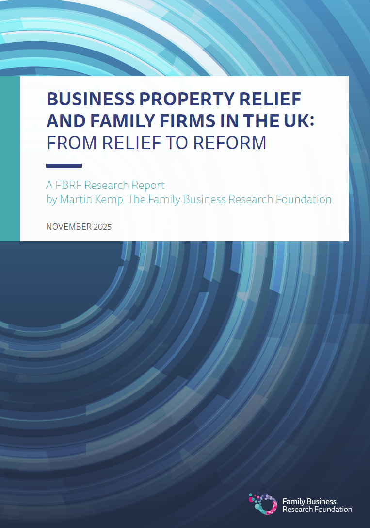 New Report on Business Property Relief and Family Firms published by FBRF