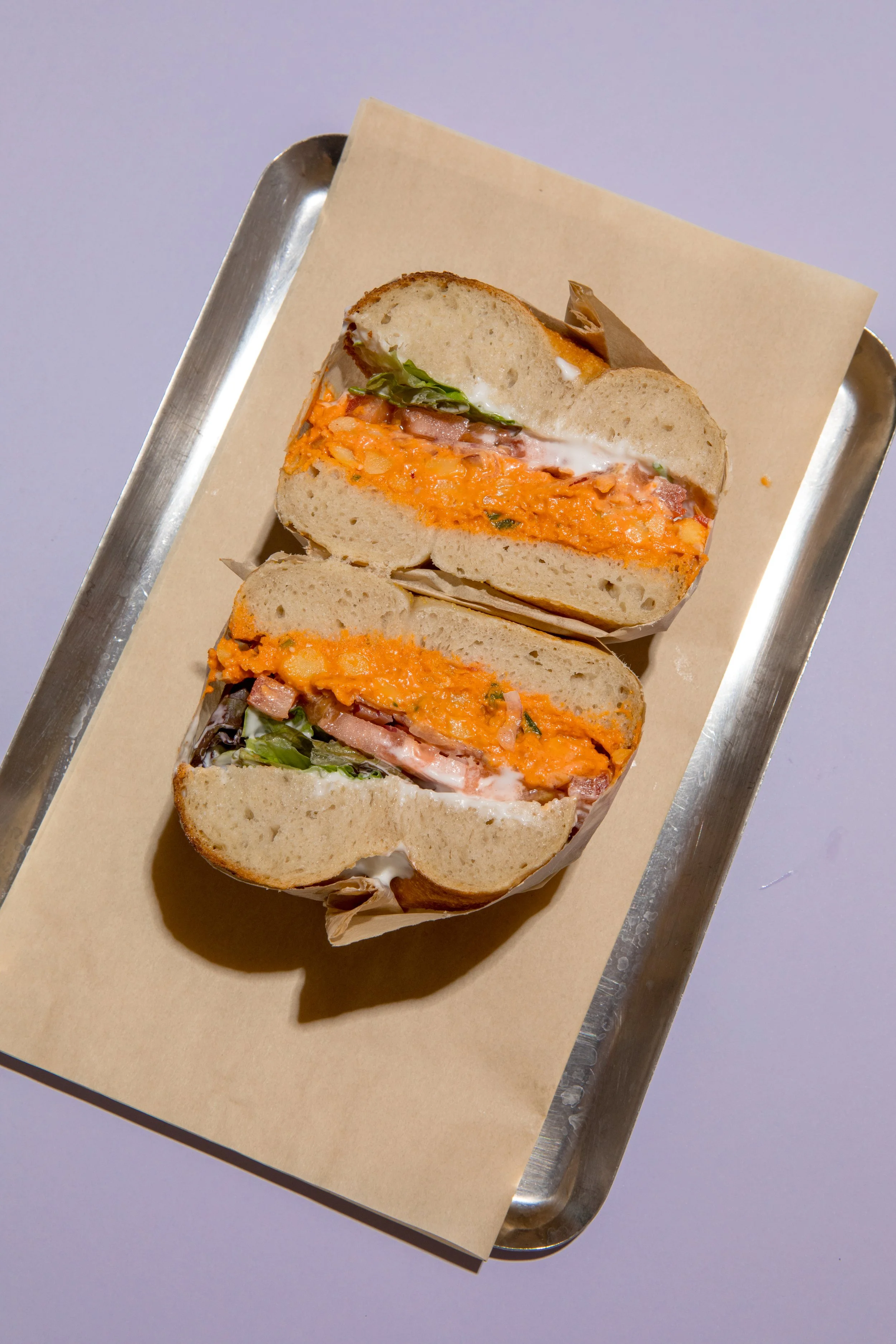 Colorful, Aesthetic Veggie Bagel from Rhodo Bagels- the Best Bagels in Lisbon Time Out