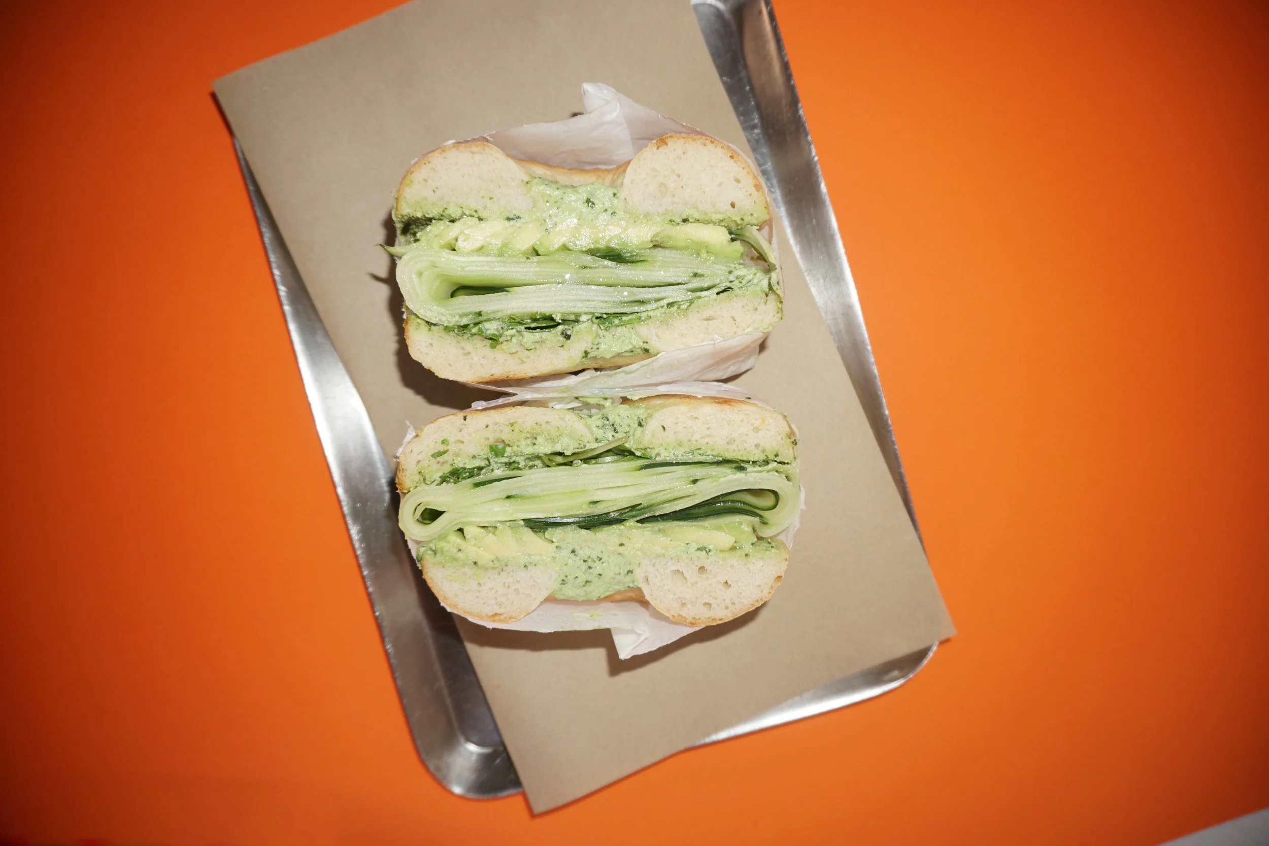 Colorful, Aesthetic Veggie Bagel from Rhodo Bagels- the Best Bagels in Lisbon Time Out