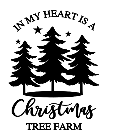 My heart is a Christmas tree farm SVG