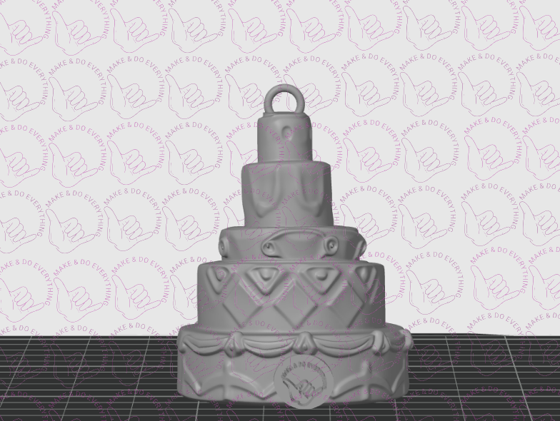 RED-ing cake ornament STL file - Inspired by Taylor Swift