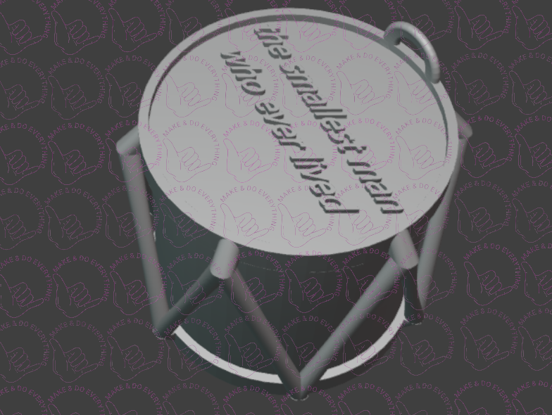 Smallest man who ever STL ornament