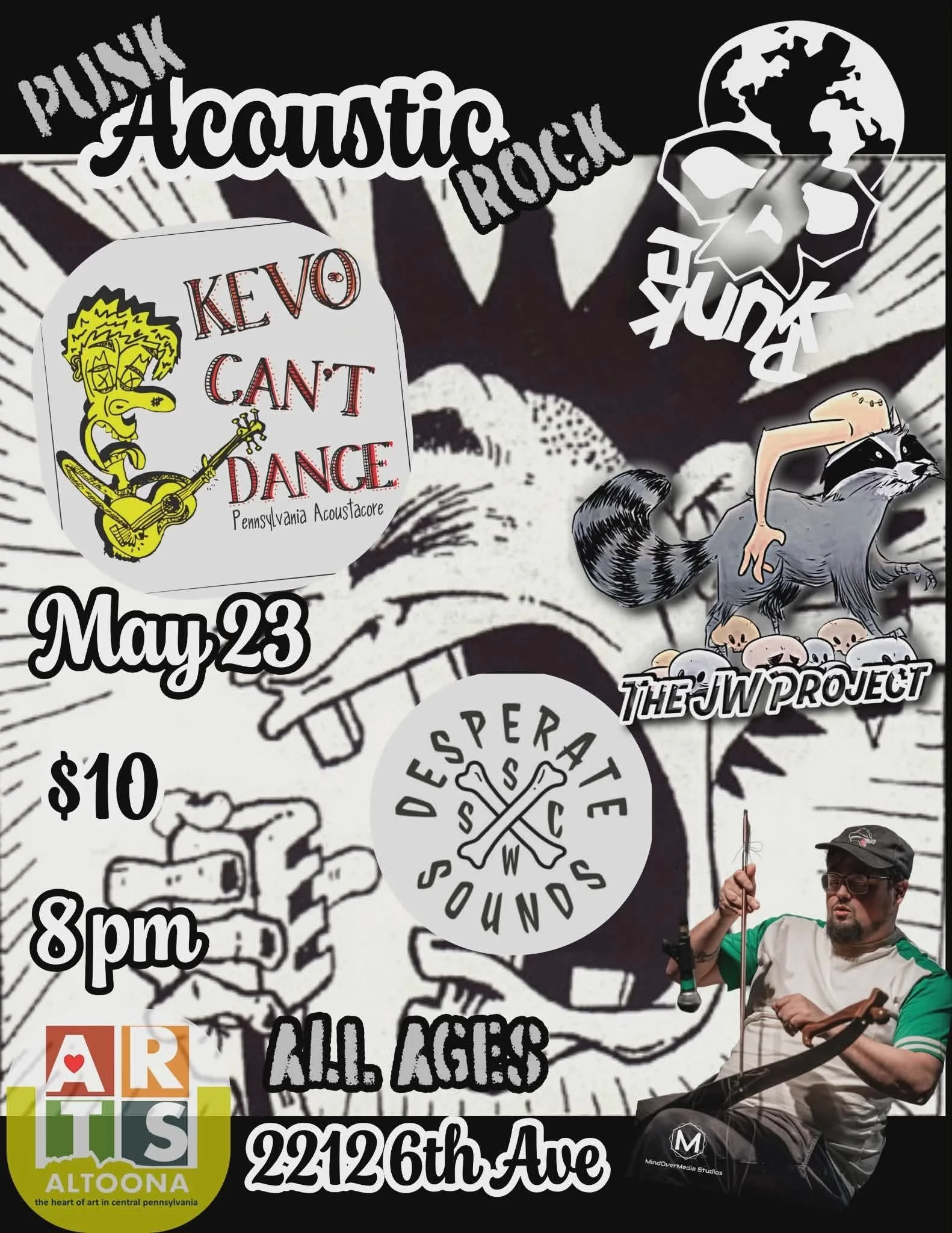 The JW Project with Kevo Can't Dance, Desperate Sounds and Junk Punk