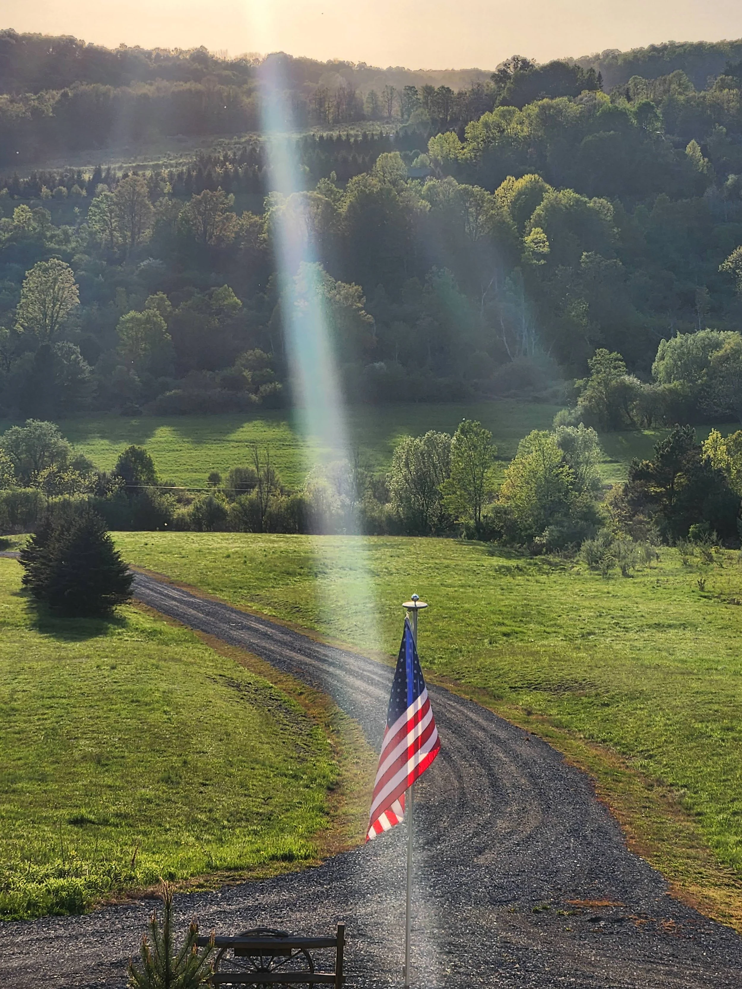 In God we Trust — This photo was taken at my parents house in rural PA - to me it represents "Life, Liberty and the Pursuit of Happiness."