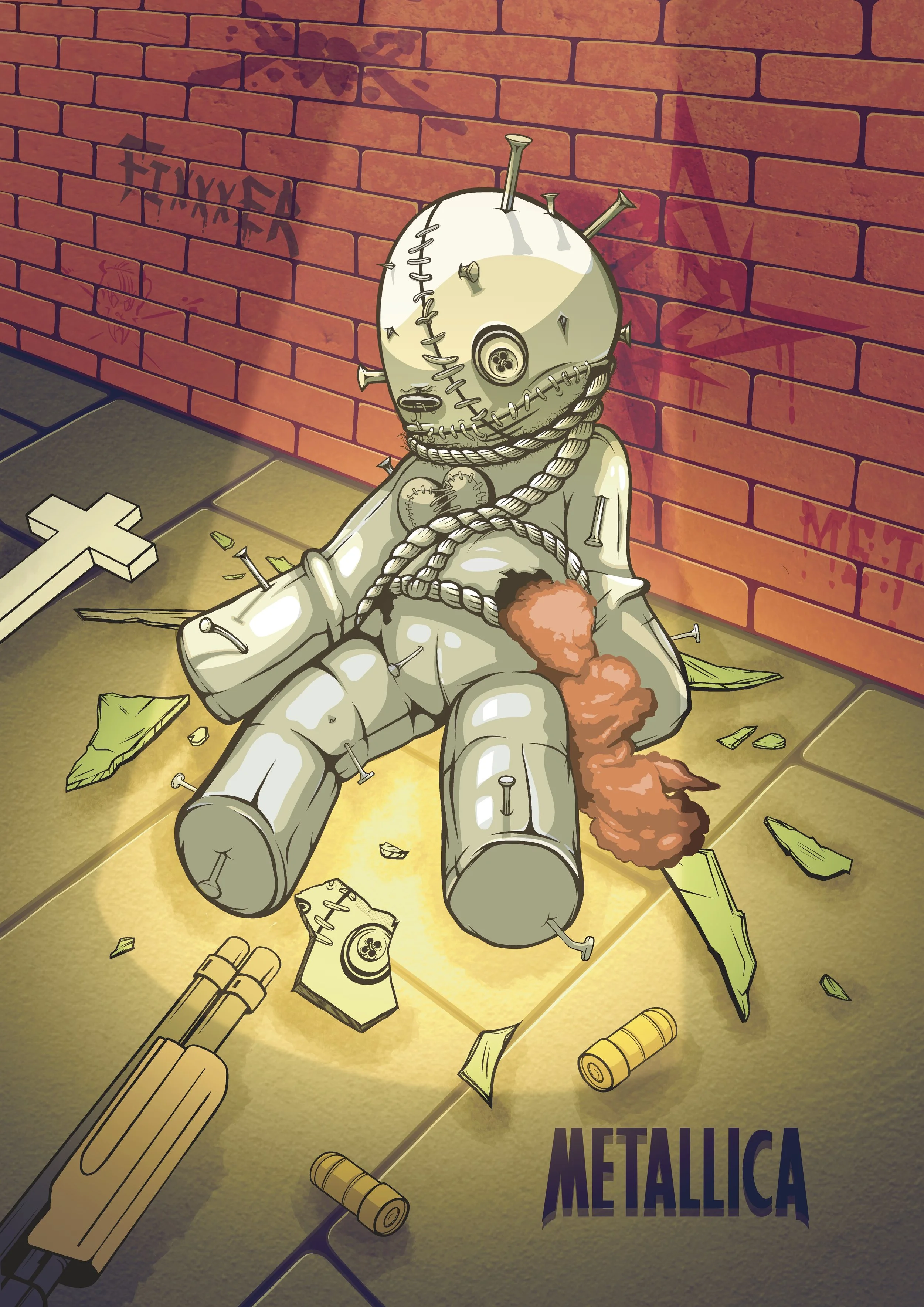 Personal Project - Metallica Single Poster - Procreate