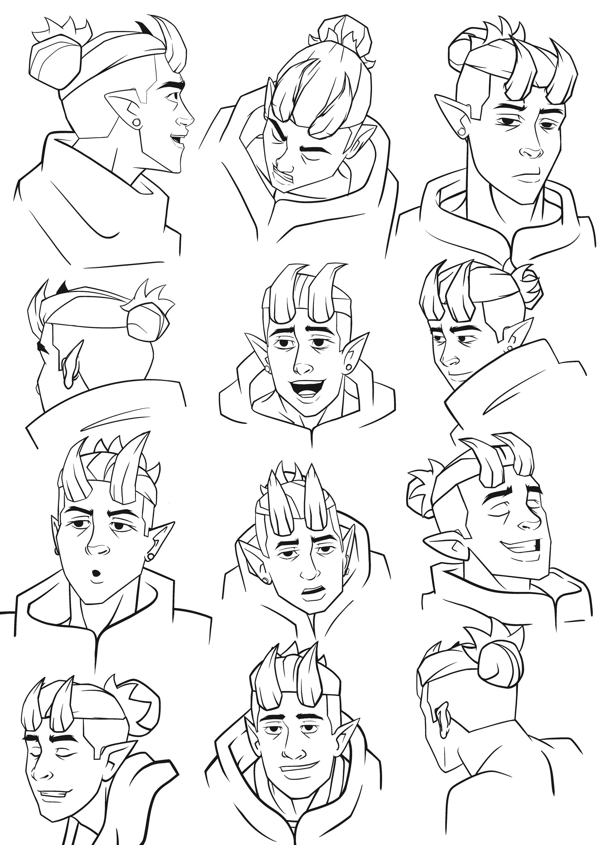 Personal Project - Character Development 'The Drakmord King' - Procreate