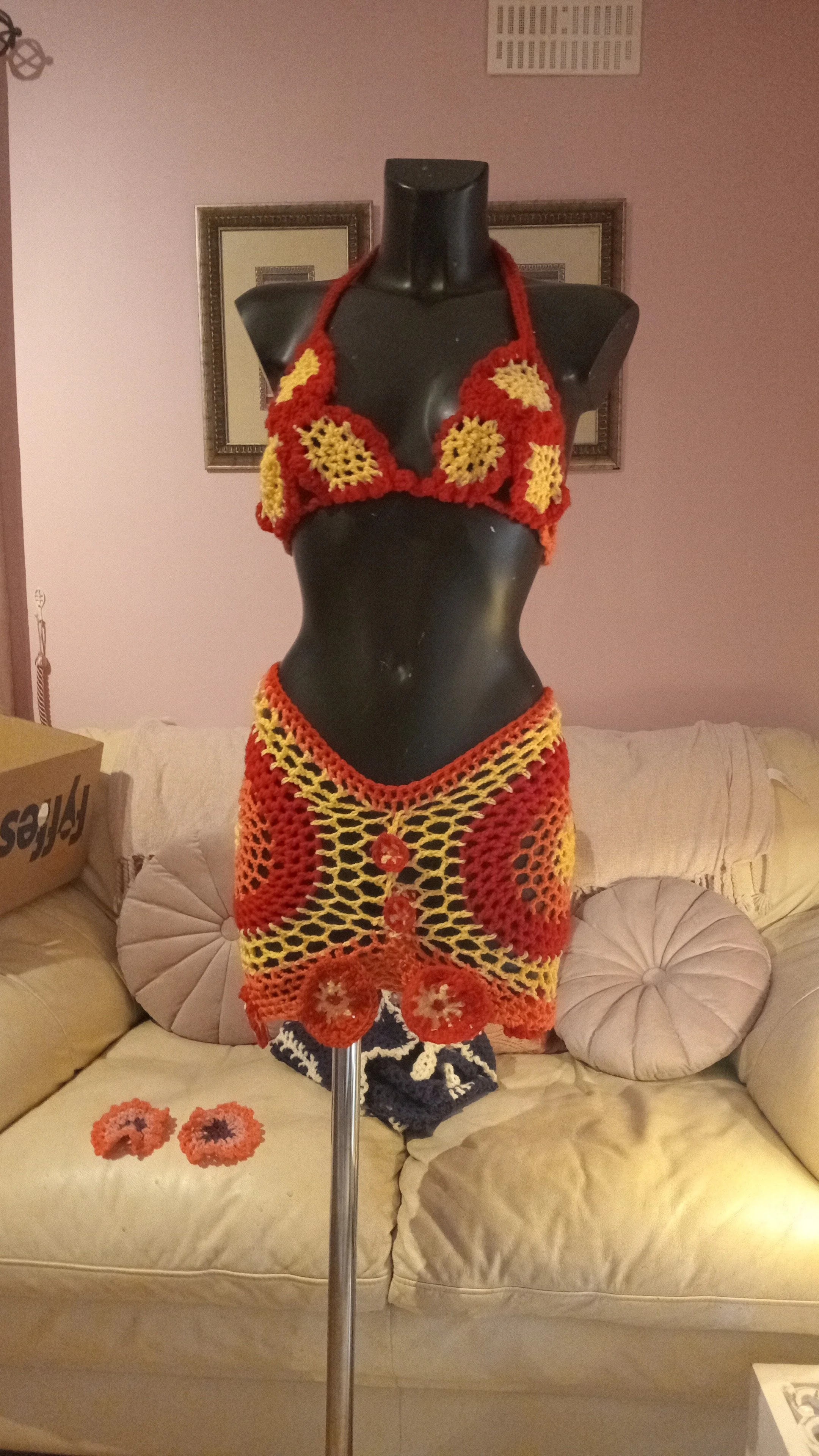 Tequila sunrise beach party and cocktail dress
