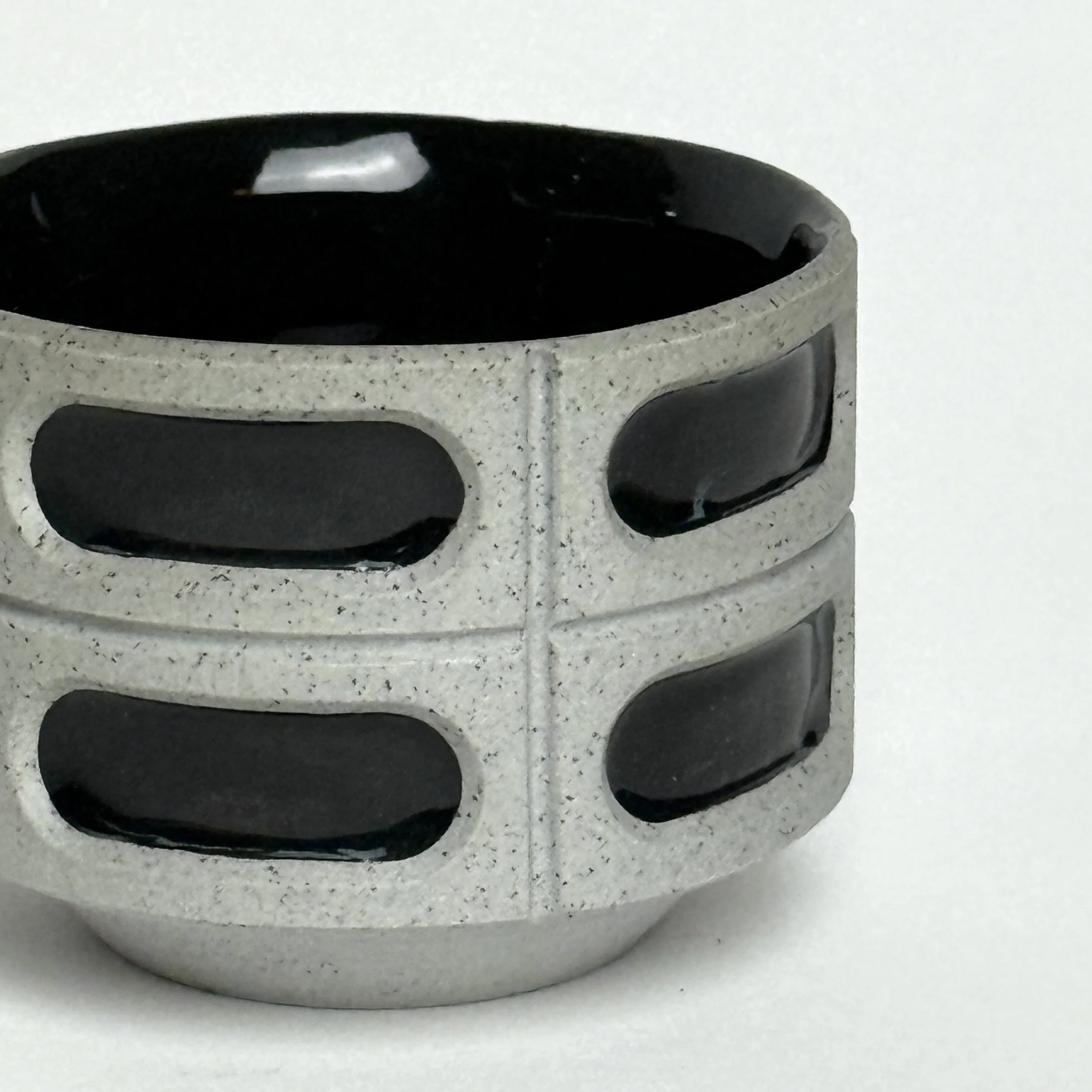 Black Brutalist espresso cup (Studio seconds)