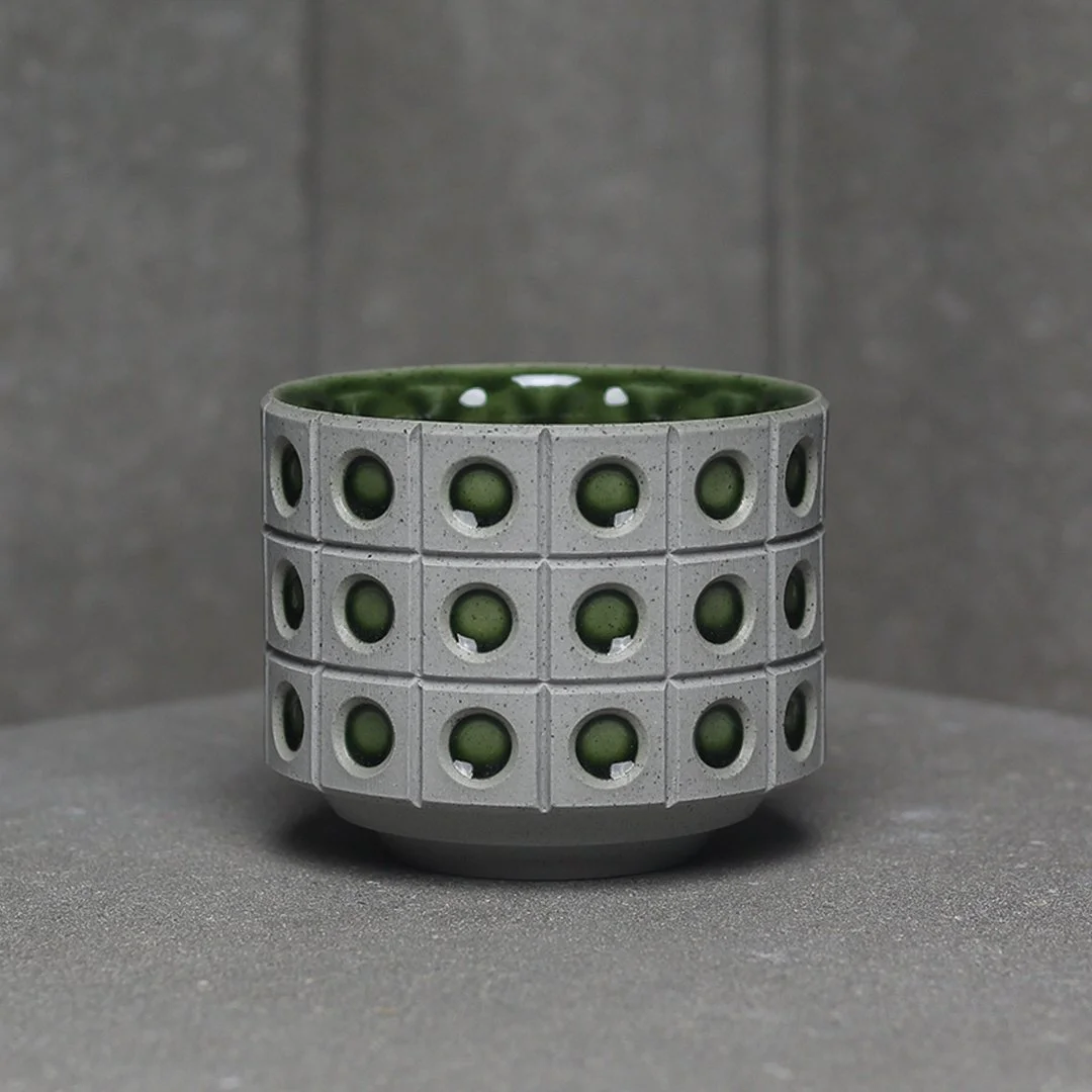 Green Brutalist Cup