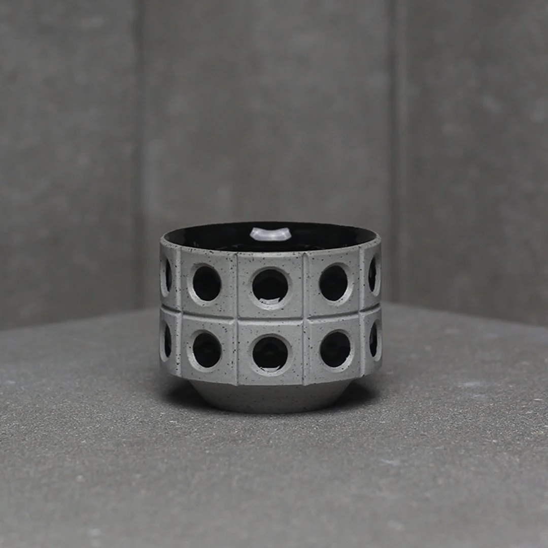 Black Brutalist espresso cup