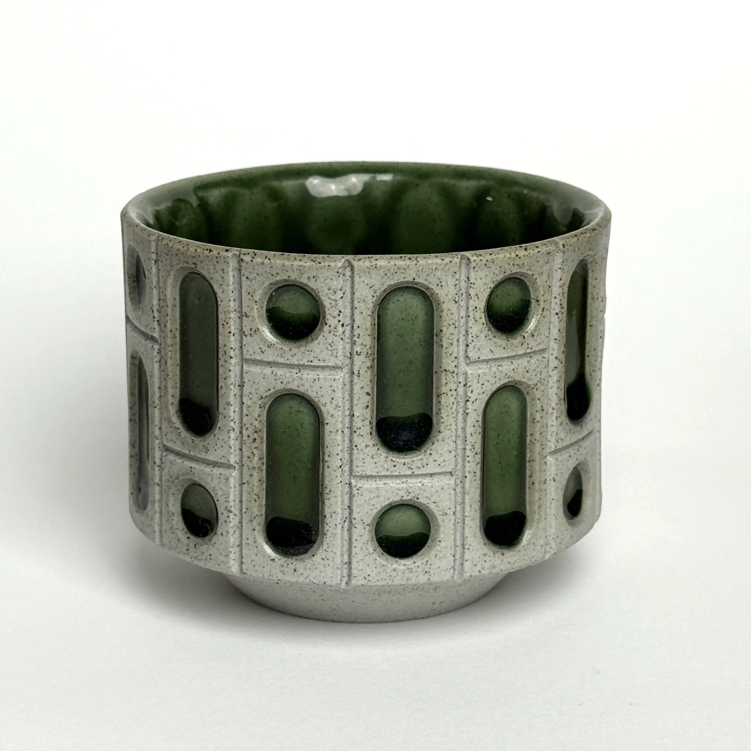 Green Brutalist cup (Studio seconds)