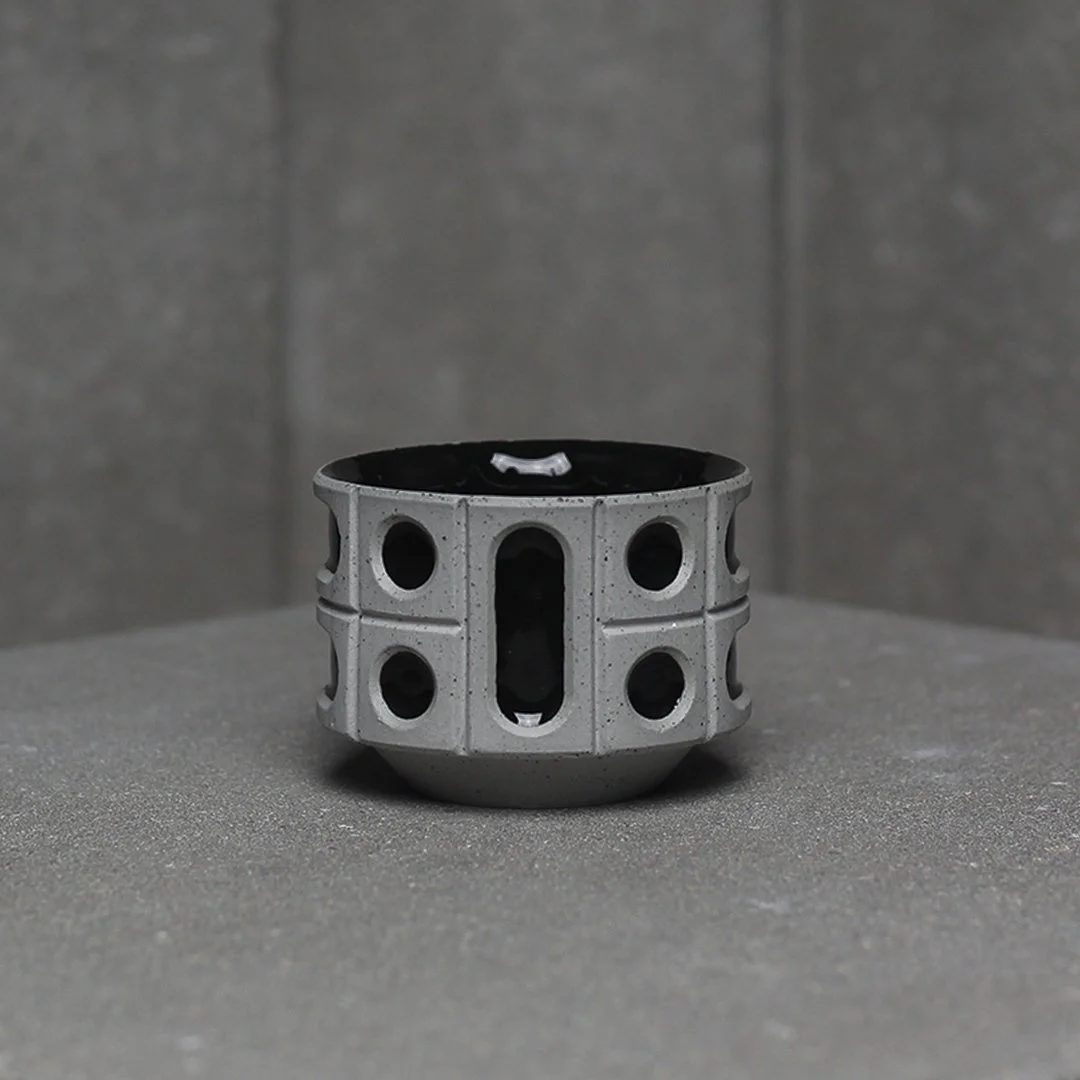 Black Brutalist espresso cup