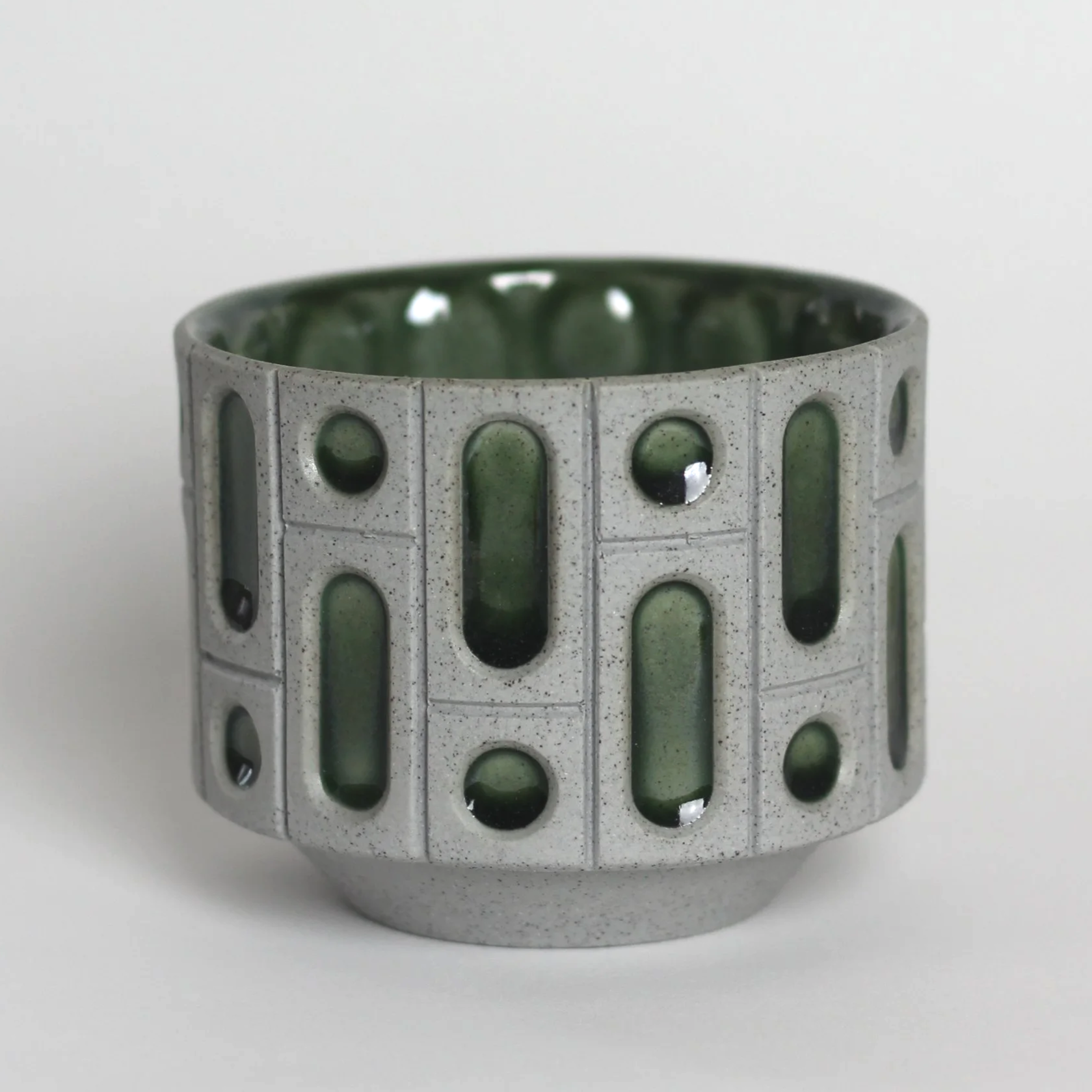 Green Brutalist cup (Studio seconds)