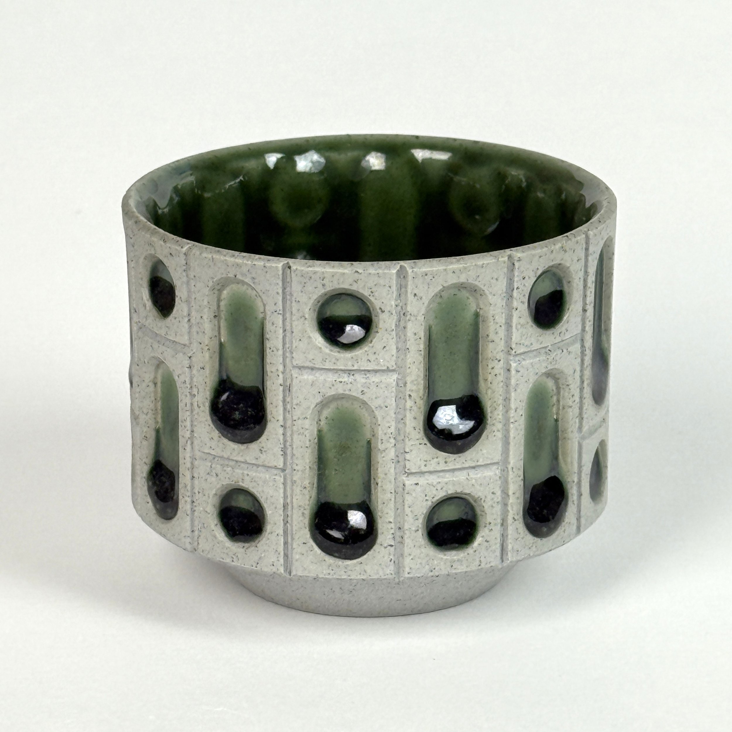 Green Brutalist Cup (Studio seconds)