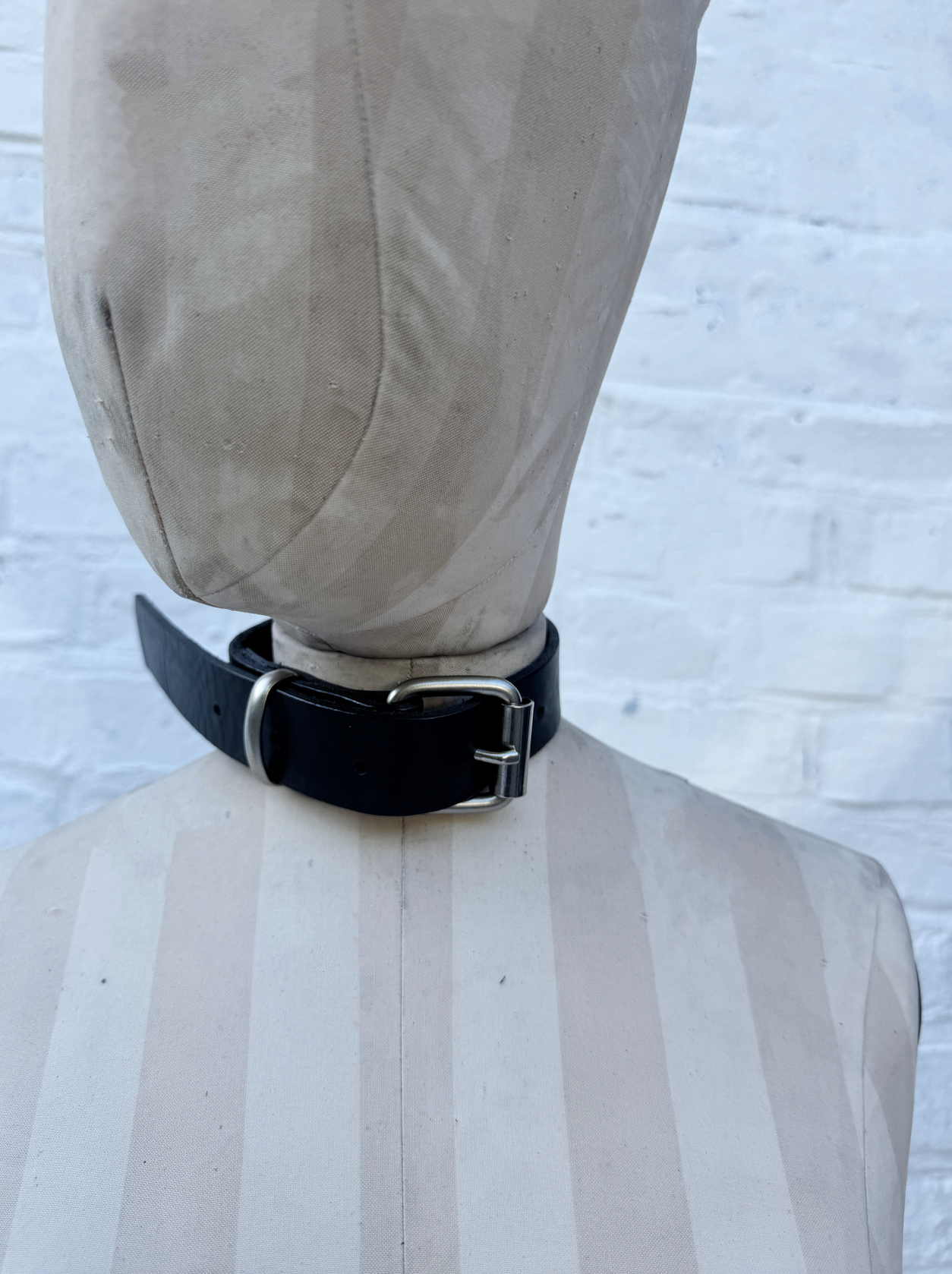 Prey '26 Timeless Black Leather Choker Belt 3cm