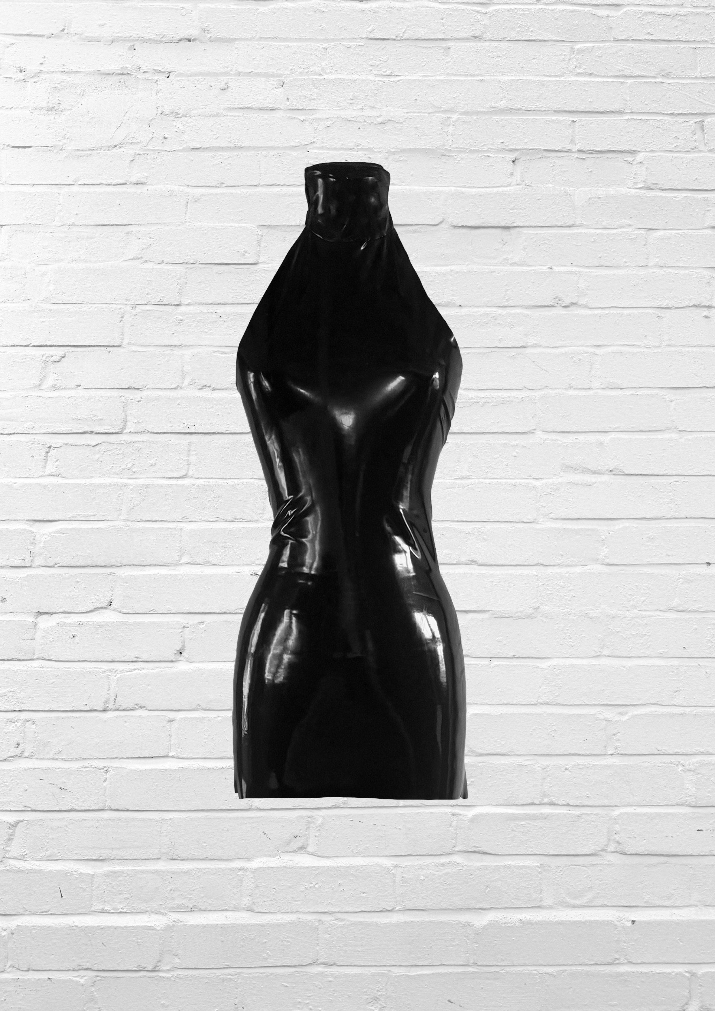 Prey '26 Fluid Black Latex Mini Dress