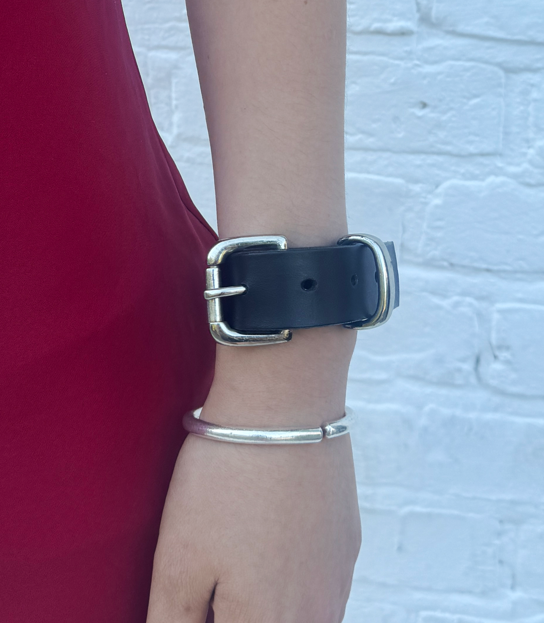 Prey ‘26 Precision Black Leather Bracelet Belt 2.5CM