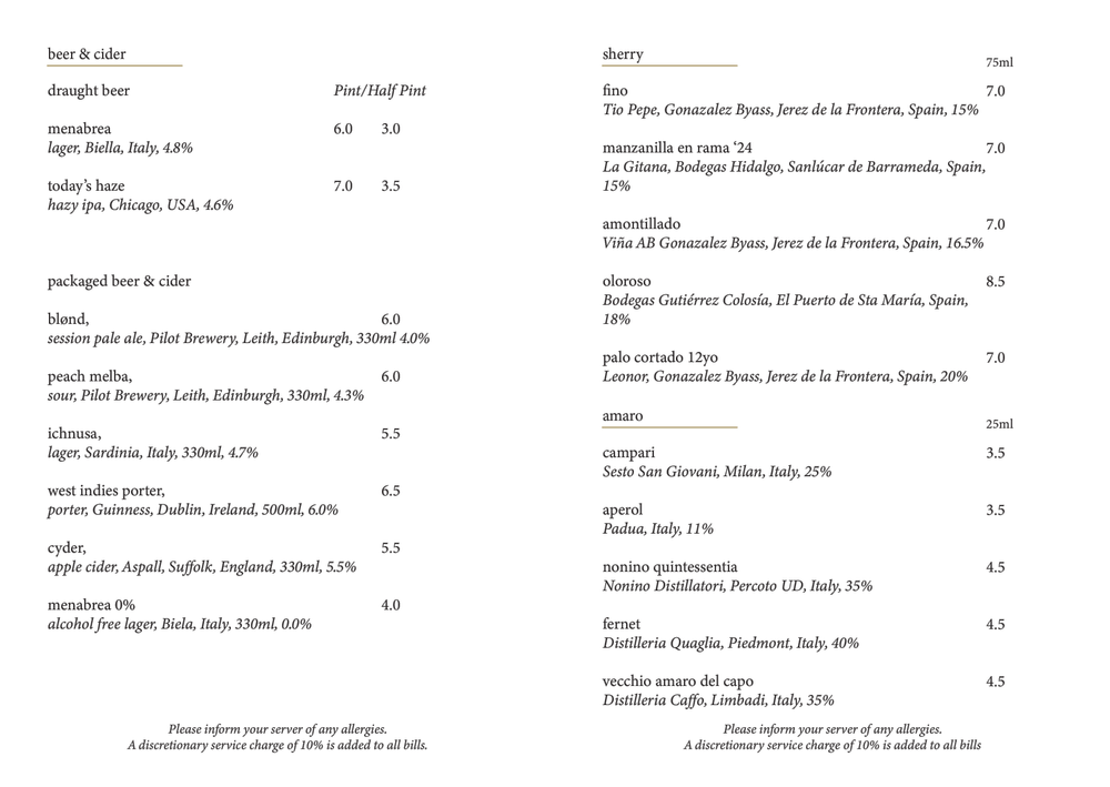 Mice Tea Menu Menu — Three Blind Mice